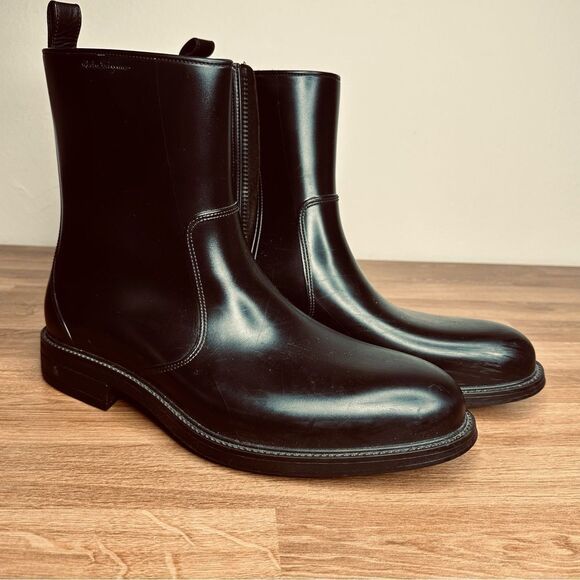 Salvatore Ferragamo Men's Dress Rain Boots Sz 10 - Picture 2 of 11